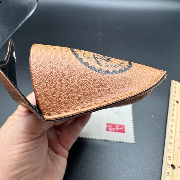 Ray ban Sunglasses Eyeglasses Soft Leather Brown Case ONLY - Picture 6 of 10